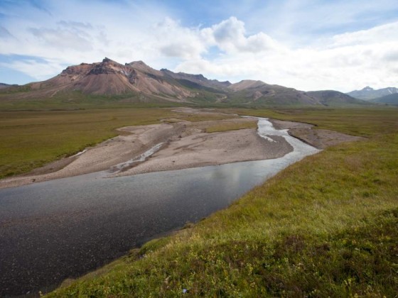 Riverbed, north-east Iceland