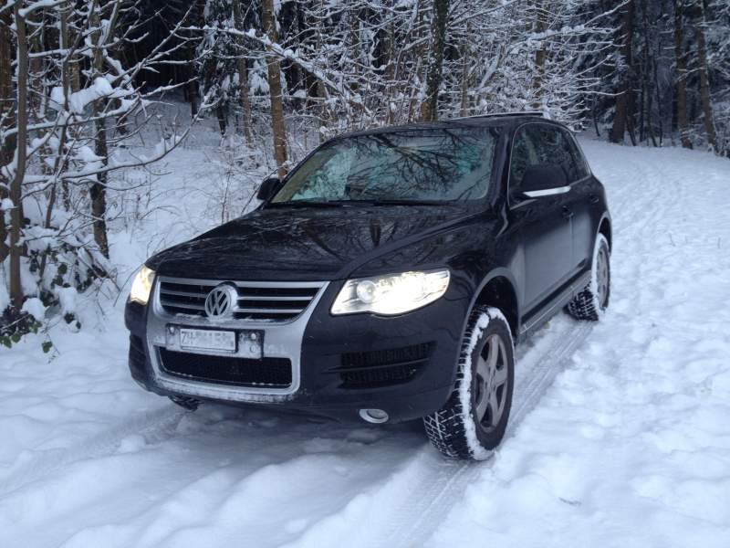 Der erste Schnee mit dem Touareg