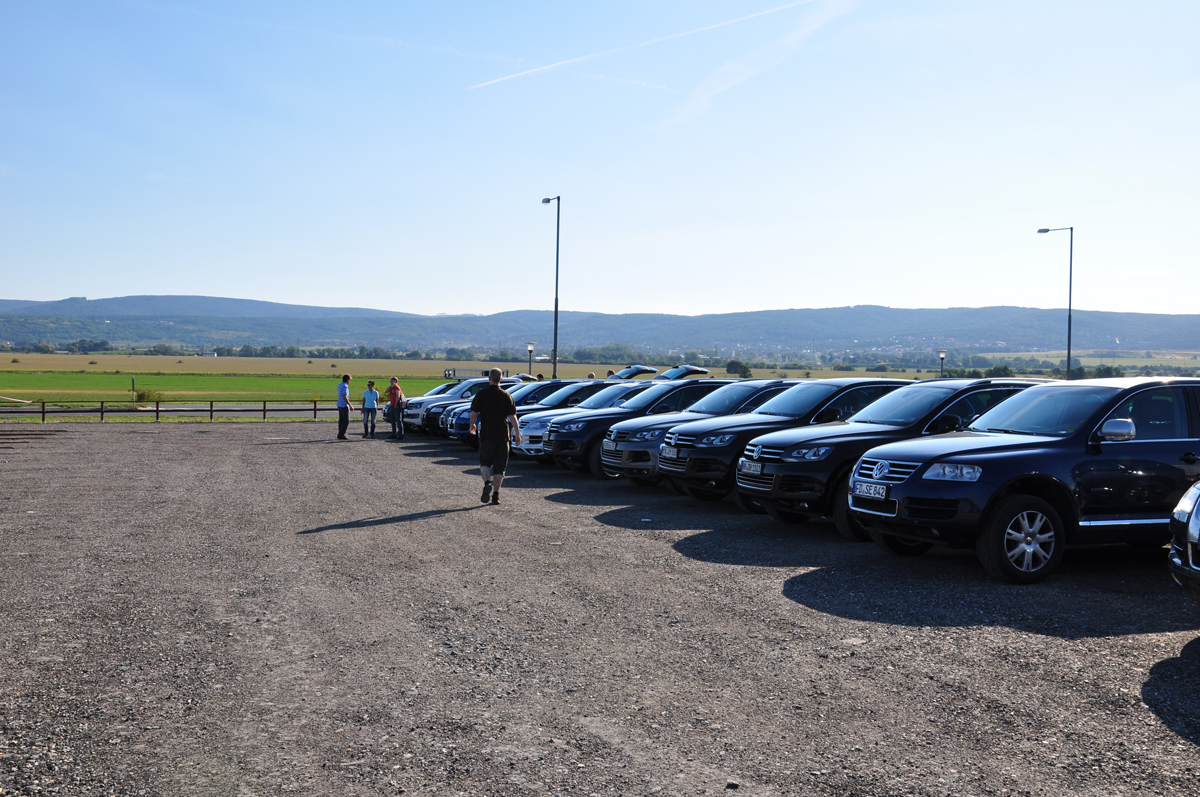 Sammelpunkt am 06.09.2013 auf dem Parkplatz vor dem VW-Werk Bratislava