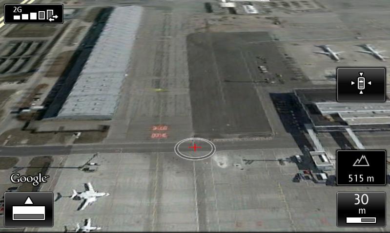 Screenshot Google Earth, Flughafen MUC II