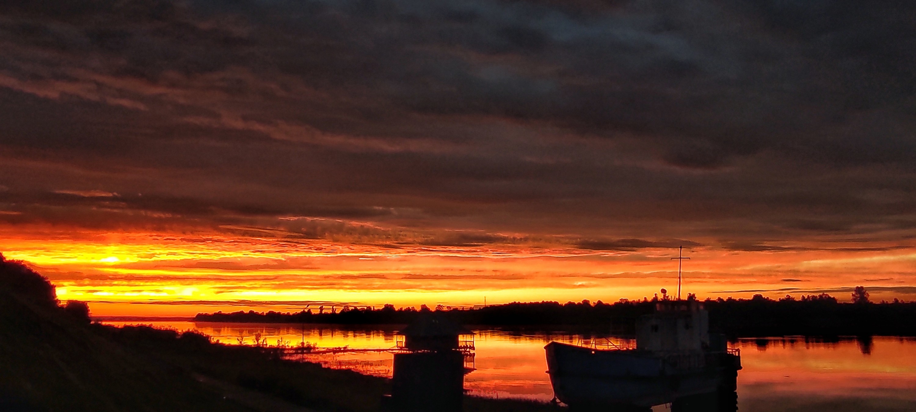 Abenddämmerung am Oka