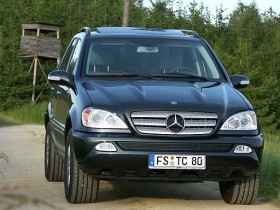 ML 270 Final Edition. Der Jägerstand im Hintergrund ist übrigens Zufall - ich bin weder Jäger noch Förster... ;-)