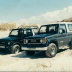 Suzuki LJ 413, BJ 1985, 64 PS, 1995 bis 1997.
Toyota LJ 73, BJ 1989, 86 PS, 2,5 l Diesel, 1994  bis 1999